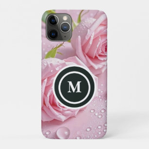 Persoonlijke Roos Boho Bloemige Waterverf iPhone 11 Pro Hoesje