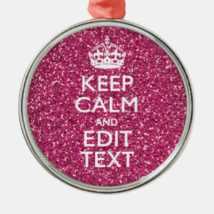 Persoonlijke Roos Keep Calm Decor Metalen Ornament