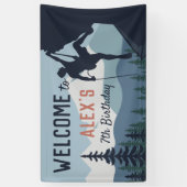 Persoonlijke rotbeklimming Birthday Party Welcome Spandoek (Verticaal)