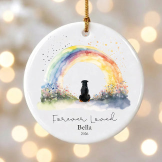 Persoonlijke Rottweiler-herdenking Keramische Vers Keramisch Ornament