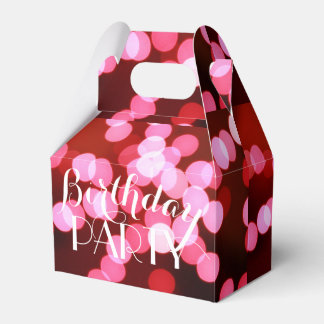 Persoonlijke Roze Bokeh Glitter Lichtjes Favor Doo Bedankdoosjes