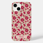 Persoonlijke roze dia's iPhone case (Achterkant)