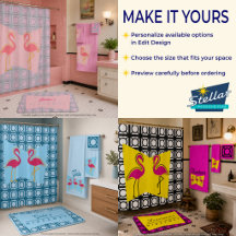 Persoonlijke Roze Flamingo Mid-Century Modern Hand