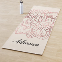 Persoonlijke Roze Gouden Natuur Mandala