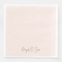 Persoonlijke Roze Gouden Script Namen Bruiloft