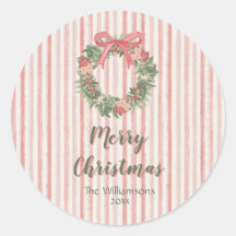 Persoonlijke Roze Kerstkrans