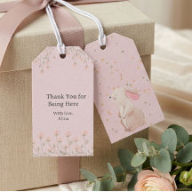 Persoonlijke Roze Konijn Eerste Verjaardag Favorie