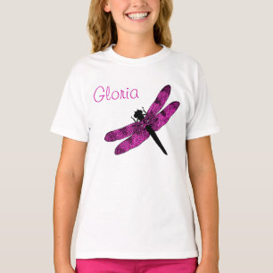 Persoonlijke Roze Libel T-shirt