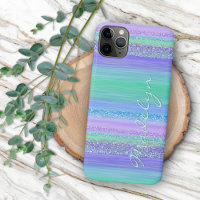 Persoonlijke Roze Mint Groen Blauw Paars Streep