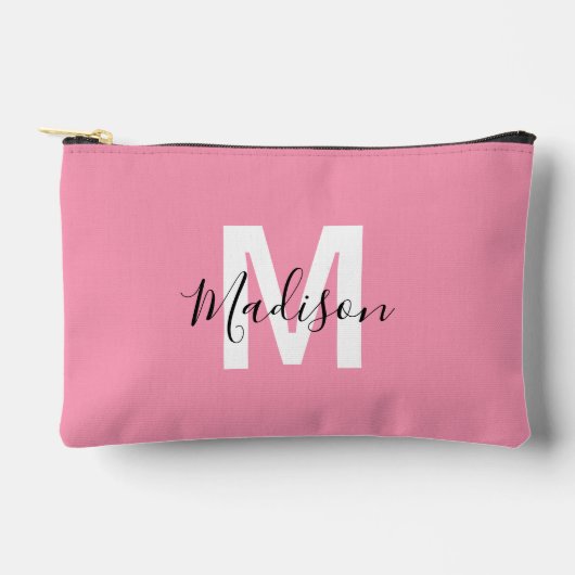 Persoonlijke Roze Monogram Etui (Voorkant)