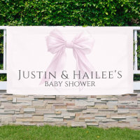 Persoonlijke Roze Strik Meisje Coquette Baby Showe