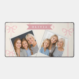 Persoonlijke Roze Strik Naam Cadeau Elegante Coque Bureaumat