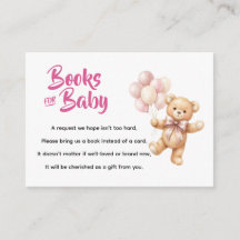 Persoonlijke Roze Teddybeerboeken voor Baby