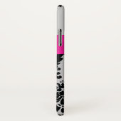 Persoonlijke roze, zwart, zilver Damask iPhone X Case-Mate iPhone Case (Achterkant / rechts)