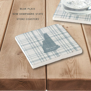 Persoonlijke ruit New Hampshire Granite State Stenen Onderzetter