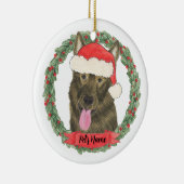 Persoonlijke Sable German Shepherd Keramisch Ornament (Rechts)
