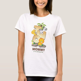 Persoonlijke Safari Birthday-shirt voor mama T-shirt