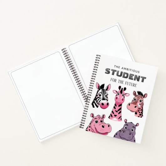 Persoonlijke safari dieren STICKERS  Notitieboek (Binnen)