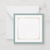 Persoonlijke Sage Note Card Notitiekaartje (Achterkant)