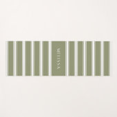 Persoonlijke Sage Summer Striped Yoga Mat (Voorkant (horizontaal))