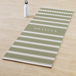 Persoonlijke Sage Summer Striped Yoga Mat