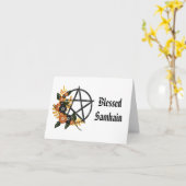 Persoonlijke Sahmain wenskaart Kaart (Gele Bloem)