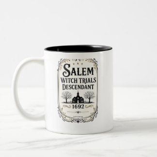 Persoonlijke Salem Heksenprocessen Afstammeling Mo Tweekleurige Koffiemok