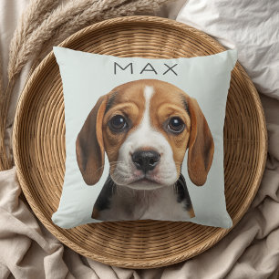 Persoonlijke saliefoto en naam van hond kussen