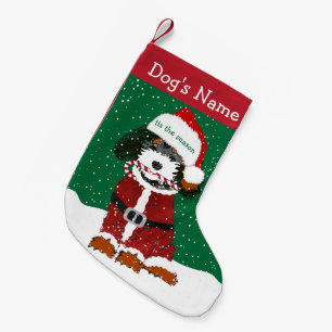 Persoonlijke Santa Bernedoodle Kleine Kerstsok