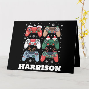 Persoonlijke Santa-gamecontroller Gamer Kerstmis Kaart