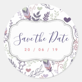 Persoonlijke Save the Date Wedding Stickers