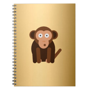 Persoonlijke schattige aap notitieboek
