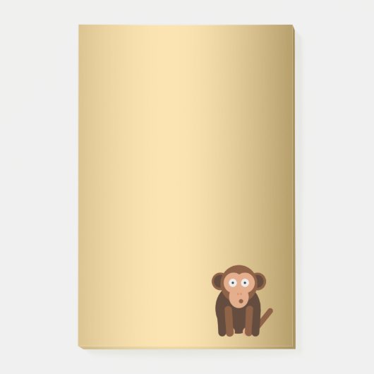 Persoonlijke schattige aap post-it® notes (Voorkant)