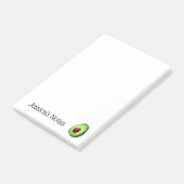 Persoonlijke schattige groene avocado Post-it® not Post-it® Notes (Schuin)