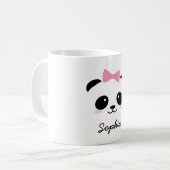 persoonlijke schattige mok panda girly (Voorkant links)
