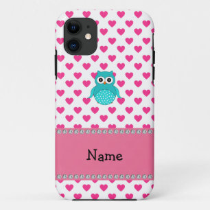 Persoonlijke schattige uil iPhone 11 hoesje