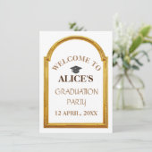 Persoonlijke school eindexamenfeest van de univers (Staand voorkant)