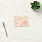 Persoonlijke schoonheidslips op marmer post-it® notes (Kantoor)