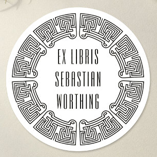Persoonlijke Sci-Fi-Doolhof Ex Libris Sticker