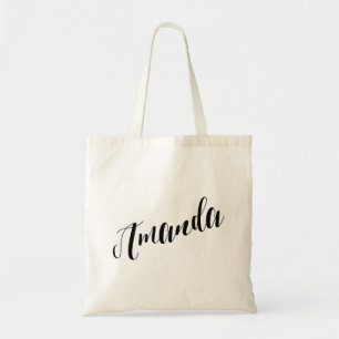 Persoonlijke Script Canvas tas - Amanda