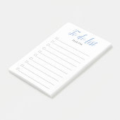 Persoonlijke Script Checkbox Takenlijst Post-it® Notes (Schuin)