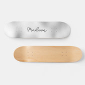 Persoonlijke scriptnaam Cute Girly Skateboard (Horizontaal)