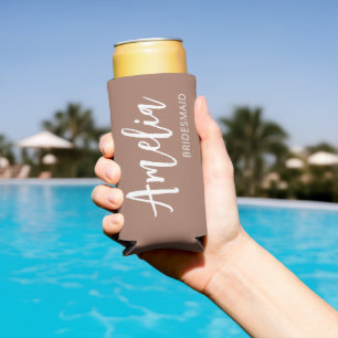 Persoonlijke Scriptnaam Mocha Brown Bachelorette