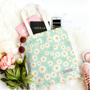 Persoonlijke Serene Daisy Bloem Draagtas
