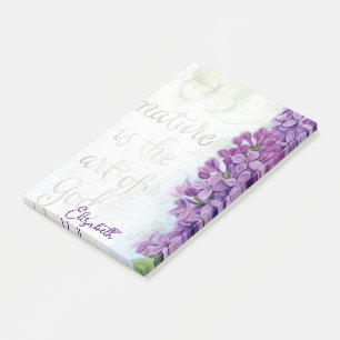 Persoonlijke seringen natuurcitaat post-it® notes