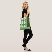 Persoonlijke Shamrock & Stripes Mochten Canvas tas (Op model)