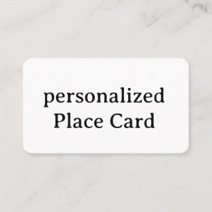 persoonlijke Signature Matte Flat 3,5" x 2,0" Plaatskaartje