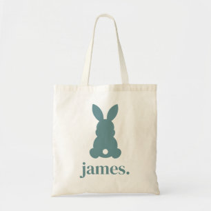 Persoonlijke Silhouette Paashaas Tote Bag