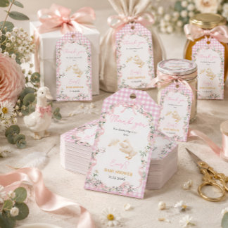 Persoonlijke Silly Goose Baby Meisje Baby Shower-t Cadeaulabel
