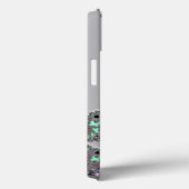 Persoonlijke Silver Metallic Fractal iPad Case (Achterkant / Rechts)